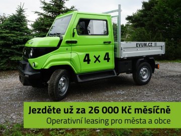 Užitkový elektromobil k dlouhodobému pronájmu